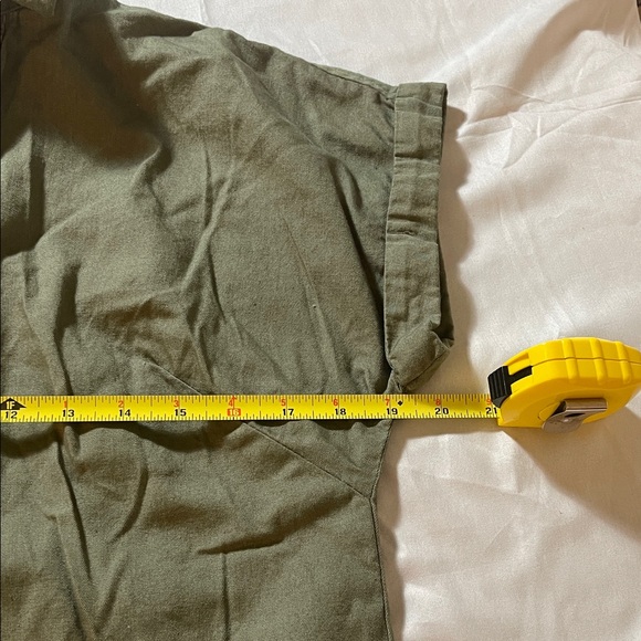 Falls Creek Olive Green Shirt Dress - Picture 7 of 10